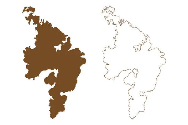 Vardo岛 芬兰共和国 奥兰群岛共和国 — 图库矢量图片