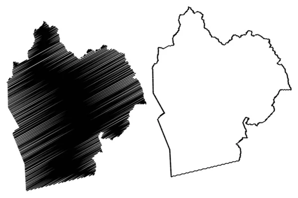 Katurama Obec Bahia Stát Obce Brazílie Brazilská Federativní Republika Mapa — Stockový vektor