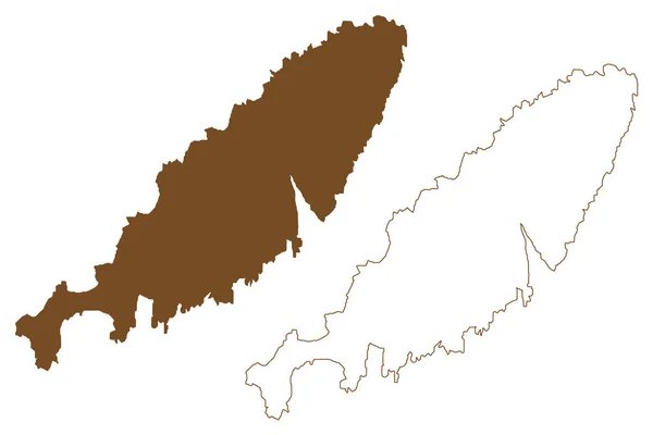 Coll Island Verenigd Koninkrijk Van Groot Brittannië Noord Ierland Schotland — Stockvector