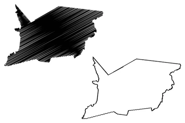 Euclides Cunha Municipalité État Bahia Municipalités Brésil République Fédérative Brésil — Image vectorielle