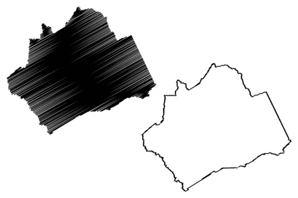 イピラ自治体 バイーア州 ブラジルの自治体 ブラジル連邦共和国 地図ベクトル図 スクリブルスケッチイピラ地図 — ストックベクタ