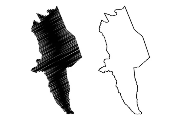 Itirucu Municipality Bahia State Municipalities Brazil Federative Republic Brazil Map — Stock Vector