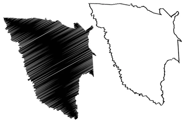 Município Ituacu Bahia Municípios Brasil República Federativa Brasil Mapa Ilustração —  Vetores de Stock