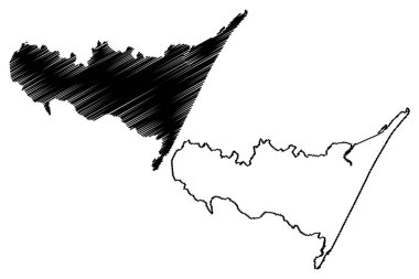 Jandaira Belediyesi (Bahia Eyaleti, Brezilya Federatif Cumhuriyeti) harita vektör çizimi, çizim Jandaira haritası