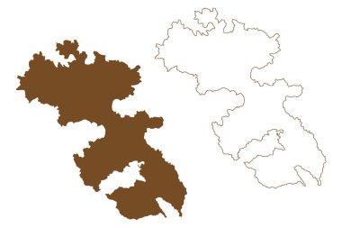 Leros Adası (Yunanistan Cumhuriyeti, Yunanistan, Yunanistan, Ege Denizi) harita vektör çizimi, Leros haritası