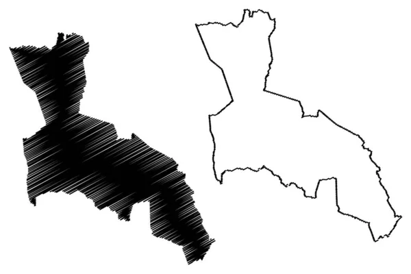 Município Jaguaquara Bahia Municípios Brasil República Federativa Brasil Mapa Ilustração — Vetor de Stock