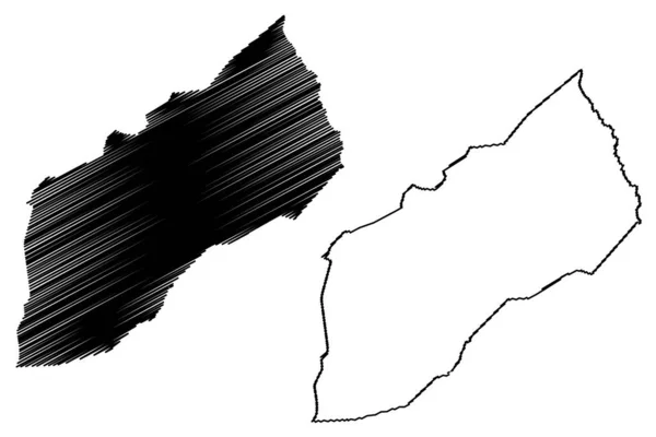 Município João Dourado Bahia Municípios Brasil República Federativa Brasil Mapa — Vetor de Stock