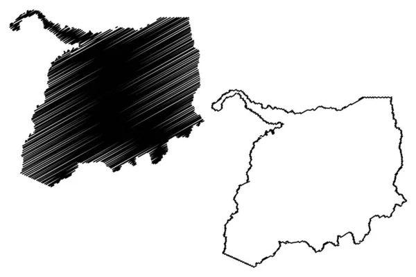 Labrea Municipalité Amazonas État Municipalités Brésil République Fédérative Brésil Illustration — Image vectorielle