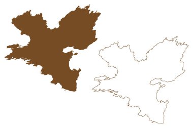 Gossa Adası (Norveç Krallığı) harita vektör çizimi, çizim Gossen haritası