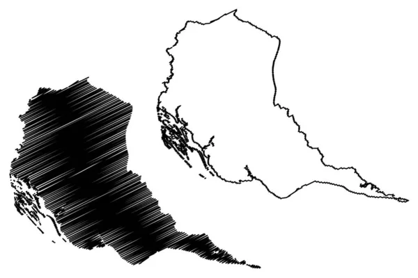 Obec Manaus Stát Amazonas Obce Brazílie Brazilská Federativní Republika Mapa — Stockový vektor