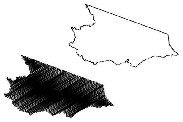 マンショ リマ自治体 アクレ州 ブラジルの自治体 ブラジル連邦共和国 地図ベクトル図 スクリブルスケッチマンショ リマ地図 — ストックベクタ