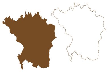 Psara adası (Yunanistan Cumhuriyeti, Yunanistan, Yunanistan) harita vektör çizimi, karalama Psara haritası