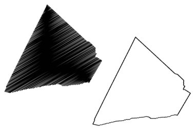 Monteiropolis Belediyesi (Alagoas Eyaleti, Brezilya Belediyeleri, Brezilya Federatif Cumhuriyeti) harita vektör çizimi, karalama çizimi Monteiropolis haritası