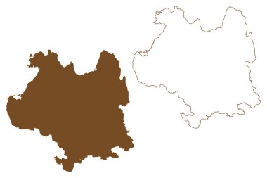 Atloyna Adası (Norveç Krallığı) harita vektör çizimi, çizim haritası Atloy haritası