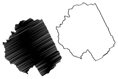 Piata Belediyesi (Bahia State, Brezilya Belediyeleri, Federatif Brezilya Cumhuriyeti) harita vektör çizimi, çizim çizimi Piata haritası