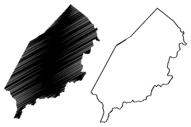 Pindai Belediyesi (Bahia Eyaleti, Brezilya Belediyeleri, Brezilya Federatif Cumhuriyeti) harita vektör çizimi, çizim Pindai haritası