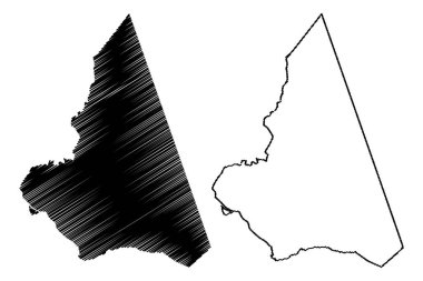 Piranhas Belediyesi (Alagoas Eyaleti, Brezilya Belediyeleri, Federatif Brezilya Cumhuriyeti) harita vektör çizimi, çizim çizimi Piranha haritası