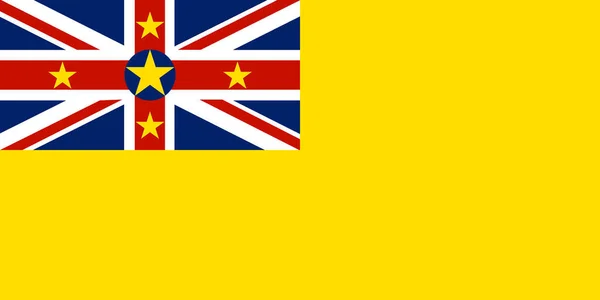 National Flag Niue Niuean Union Jack — 스톡 벡터