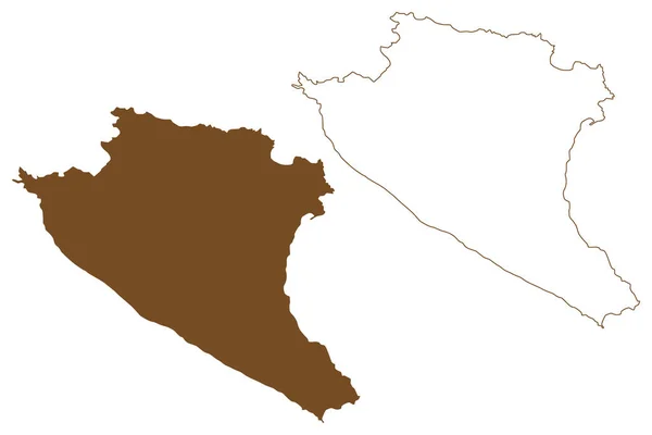 Gavdos Isola Repubblica Ellenica Grecia Isola Greca Mappa Vettoriale Illustrazione — Vettoriale Stock