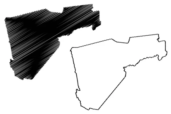 Município Quijingue Bahia Municípios Brasil República Federativa Brasil Mapa Ilustração —  Vetores de Stock