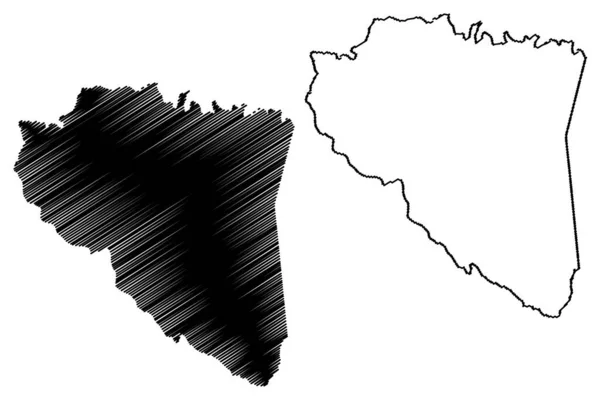 Ribeirao Largo Municipalité État Bahia Municipalités Brésil République Fédérative Brésil — Image vectorielle
