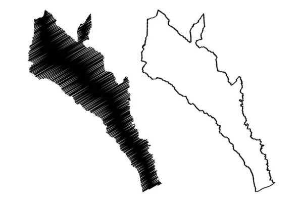 Município Rio Contas Bahia Municípios Brasil República Federativa Brasil Mapa —  Vetores de Stock