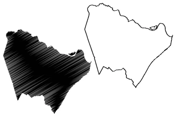 Roteiro Municipality Alagoas State Municipalities Brazil Federative Republic Brazil Mapa — Vector de stock