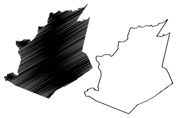 Município Santana Mundau Alagoas Municípios Brasil República Federativa Brasil Mapa — Vetor de Stock