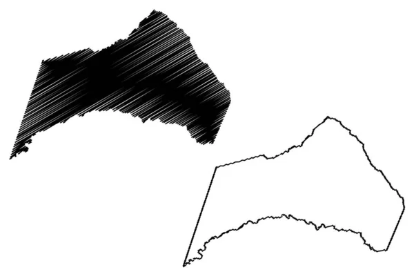 Sebastião Laranjeiras Bahia Municípios Brasil República Federativa Brasil Mapa Ilustração — Vetor de Stock