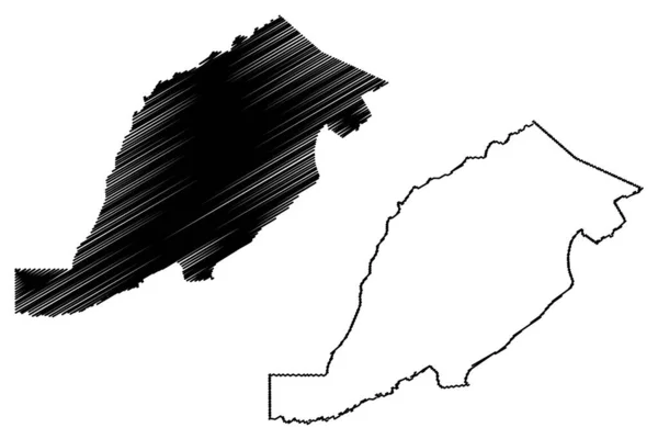 Município Sena Madureira Acre Municípios Brasil República Federativa Brasil Mapa — Vetor de Stock