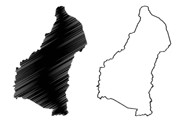 Tanquinho市 巴伊亚州 巴西市 巴西联邦共和国 地图矢量图解 速写草图Tanquinho地图 — 图库矢量图片
