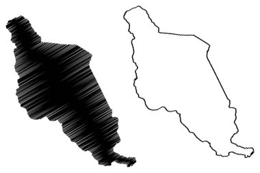 Varzedo Belediyesi (Bahia Eyaleti, Brezilya Belediyeleri, Brezilya Federatif Cumhuriyeti) harita vektör çizimi, çizim Varzedo haritası