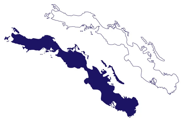 Isla Cayo Romano Cayo Coco República Cuba Cenrtal América Islas — Archivo Imágenes Vectoriales