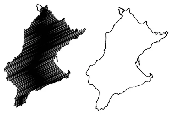 Векторная Карта Авса Туркели Острова Афузия Турецкая Республика Мраморное Море — стоковый вектор