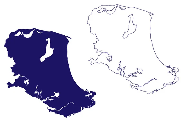 Βόρειο Κάικος Νησί Νήσοι Τερκς Και Κάικος Κεντρική Αμερική Νησιά — Διανυσματικό Αρχείο