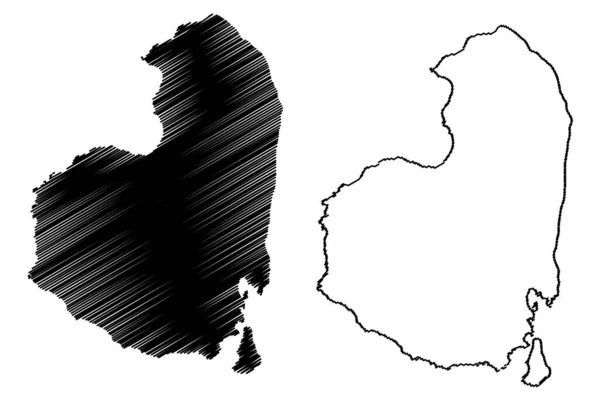 Острів Айгг Велика Британія Північна Ірландія Шотландія Внутрішні Гебриди Картографічна — стоковий вектор