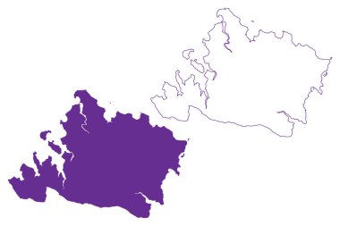 Iriomote Adası (Japonya, Doğu Asya, Japon takımadaları, Yaeyama Adaları) harita vektör çizimi, karalama çizimi Iriomote haritası