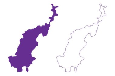 Shimokoshiki-jima adası (Japonya, Doğu Asya, Japon takımadaları, Koshikijima Adaları) harita vektör çizimi, Shimokoshiki jima veya Shimokoshijima haritası