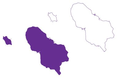 Hachijo-jima Adası (Japonya, Doğu Asya, Japon takımadaları, Izu Adaları) harita vektör çizimi, karalama çizimi Hachijojima haritası