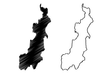 Jeloya adası (Norveç Krallığı) harita vektör çizimi, çizim çizimi Jeloya haritası