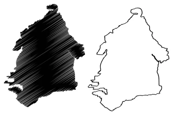 Wyspa Komsomolets Rosja Federacja Rosyjska Severnaya Archipelag Zemlya Mapa Wektor — Wektor stockowy