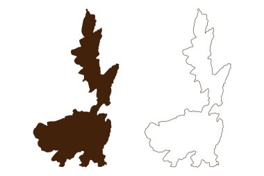 Peristera adası (Yunanistan, Yunanistan, Sporades Archipelago) harita vektör çizimi, çizim Aspro, Xero veya Eudemia haritası