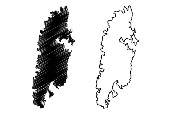 Noord Andaman Eiland Republiek India Indiase Unie Grondgebied Van Andaman — Stockvector