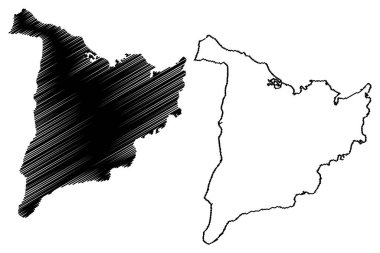 Panay Adası (Güneydoğu Asya, Filipinler Cumhuriyeti, Visayan Adaları veya takımada) harita vektör çizimi, karalama Panay haritası