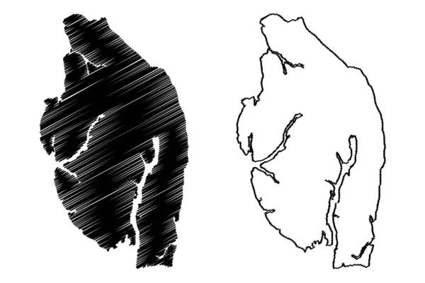 เกาะเจ าหญ แคนาดา งหว ดบร ชโคล มเบ อเมร กาเหน แผนท — ภาพเวกเตอร์สต็อก