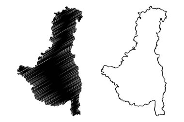 Saria adası (Yunanistan, Yunanistan, Dodekanissos takımadaları) harita vektör çizimi, çizim Sarus veya Saros haritası