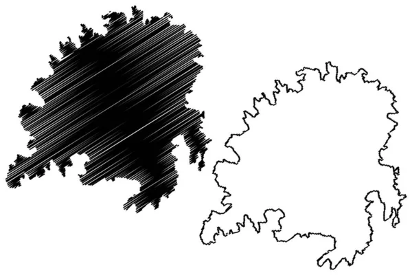 Σέριφος Ελληνική Δημοκρατία Ελλάδα Αρχιπέλαγος Κυκλάδων Χάρτης Διανυσματική Απεικόνιση Scribble — Διανυσματικό Αρχείο