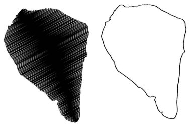Tarakan Adası (Endonezya Cumhuriyeti, Güneydoğu Asya) harita vektör çizimi, çizim Kota Tarakan haritası