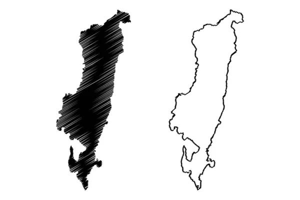 Tablas Eiland Azië Republiek Der Filippijnen Romblon Groep Van Eilanden — Stockvector