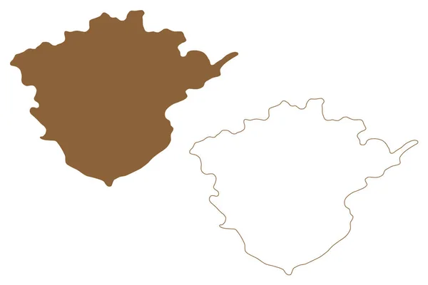 Carte Île Observatorio Argentine Argentine Amérique Latine Sud Illustration Vectorielle — Image vectorielle